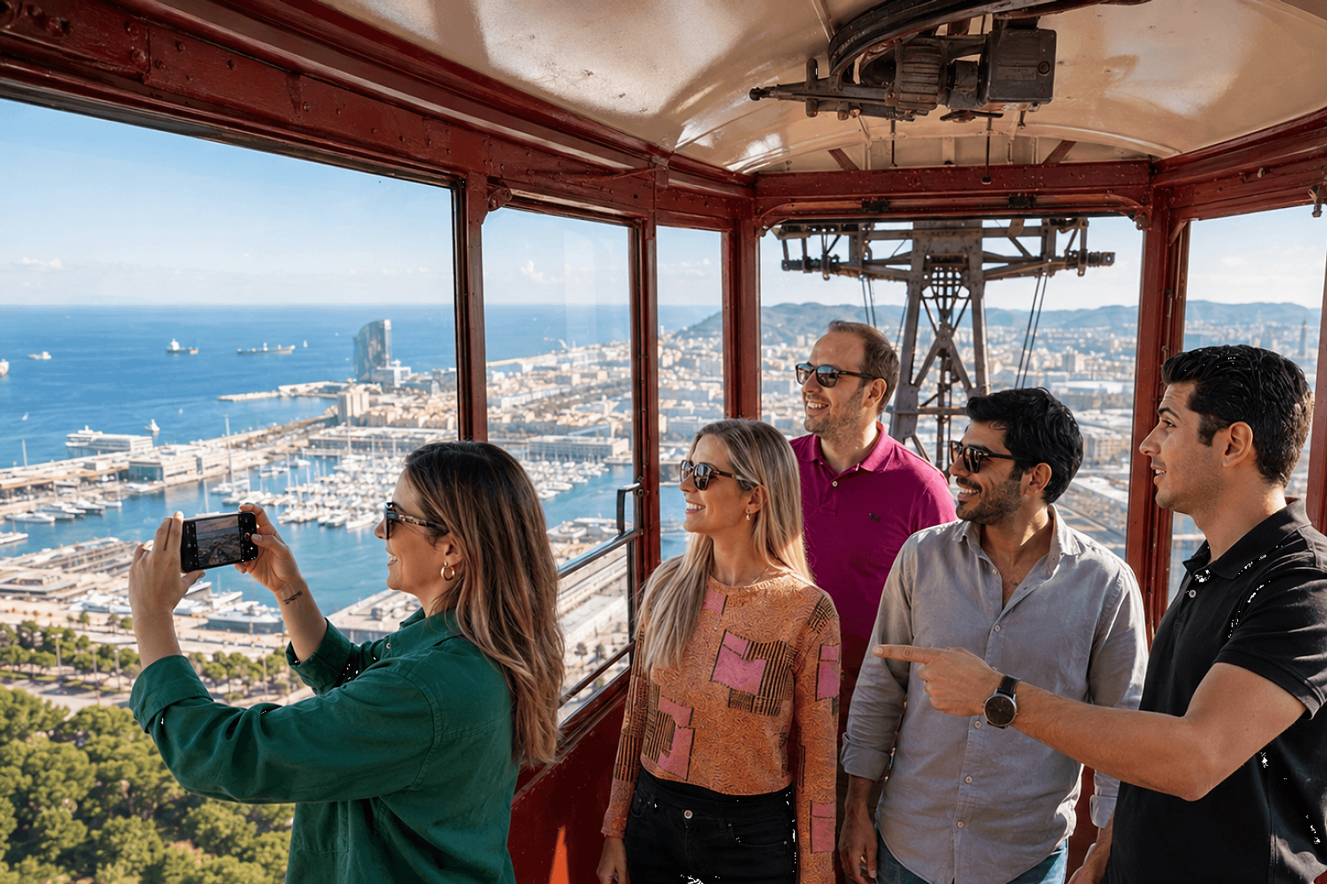 Montjuïc, teleférico, puerto y casco antiguo