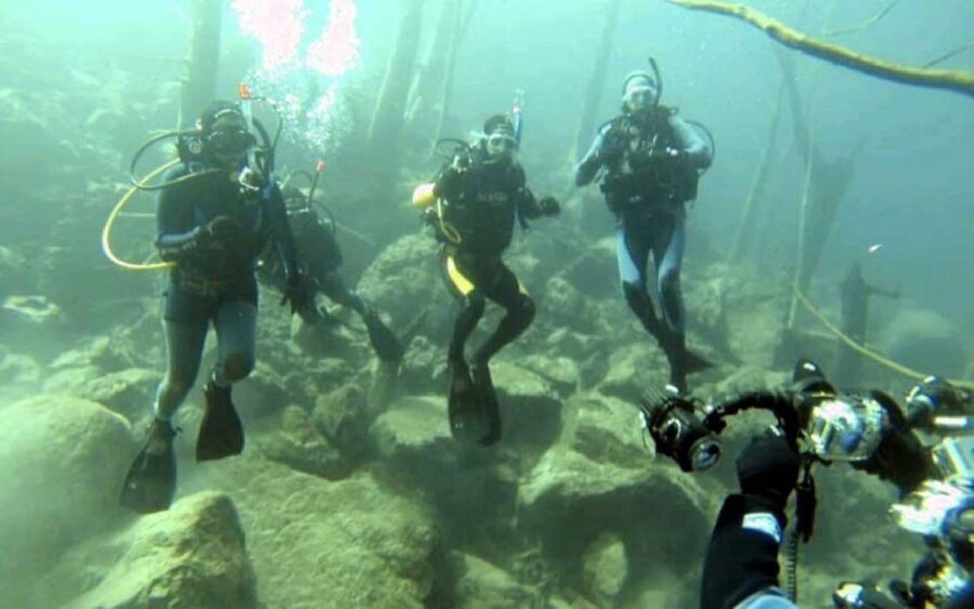 Bautismo de Buceo en Lago Moreno, Bariloche