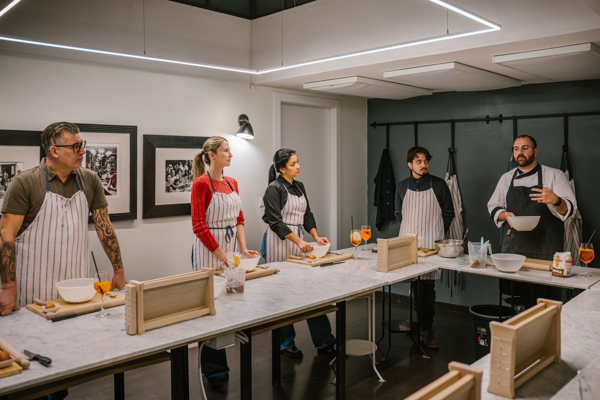 Clase de fettuccine, raviolis y tiramisú