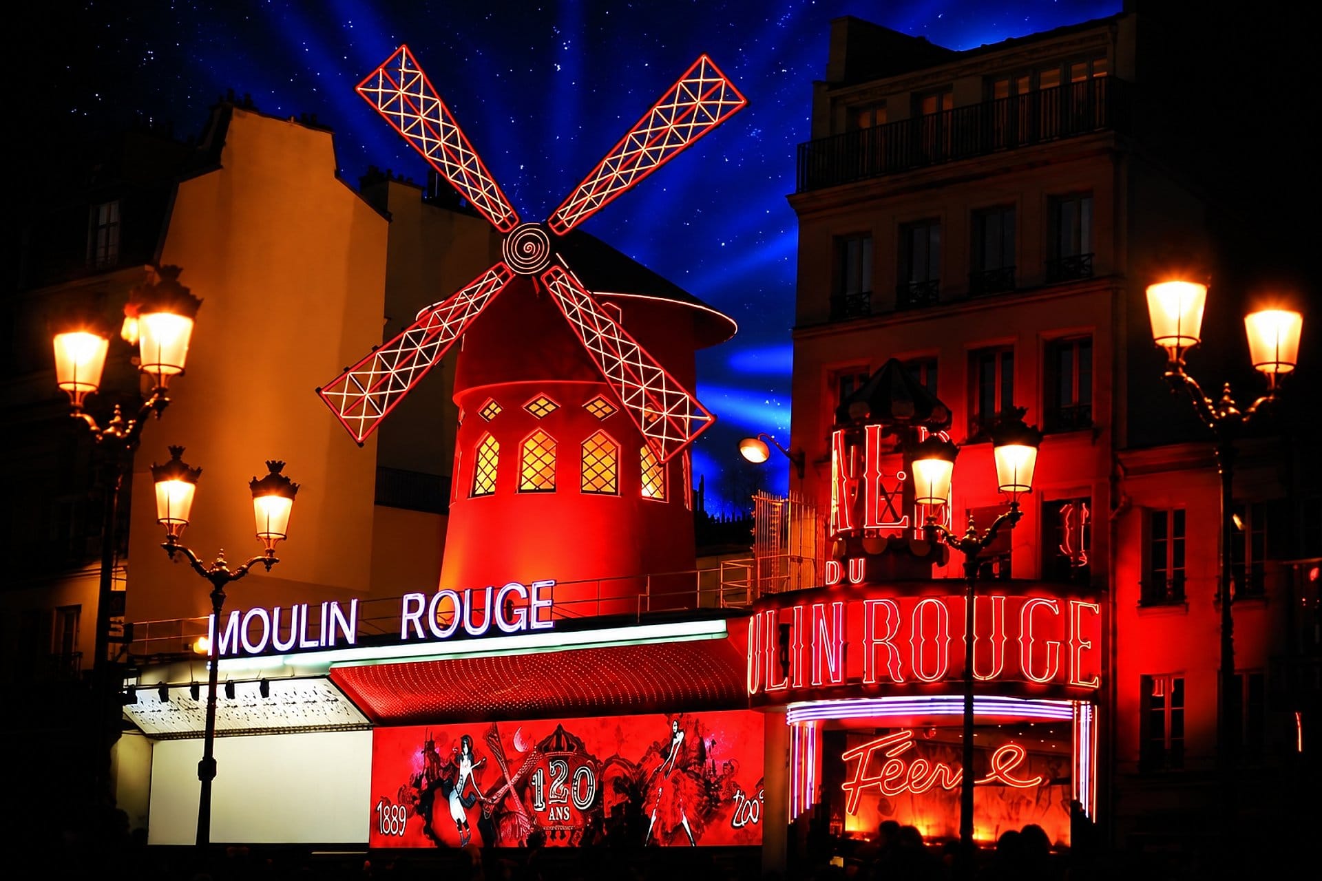 París de noche y show en Moulin Rouge