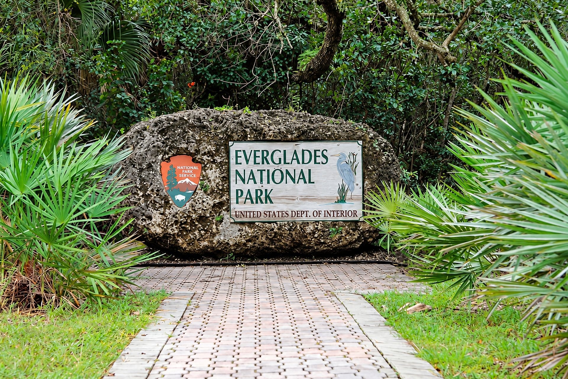 Entrada al Parque Everglades Sawgrass