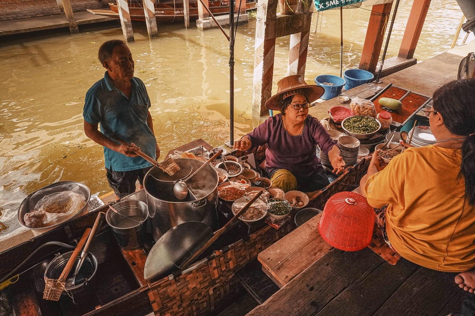 Mercado flotante Damnoen Saduak - Imagen 2