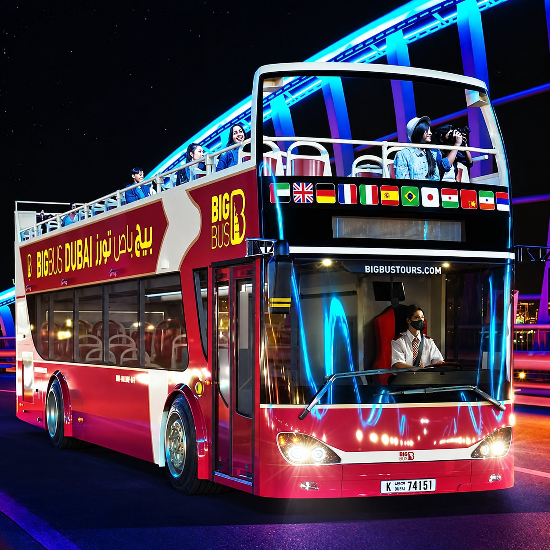 Recorrido nocturno en Big Bus por Dubái - Imagen 3