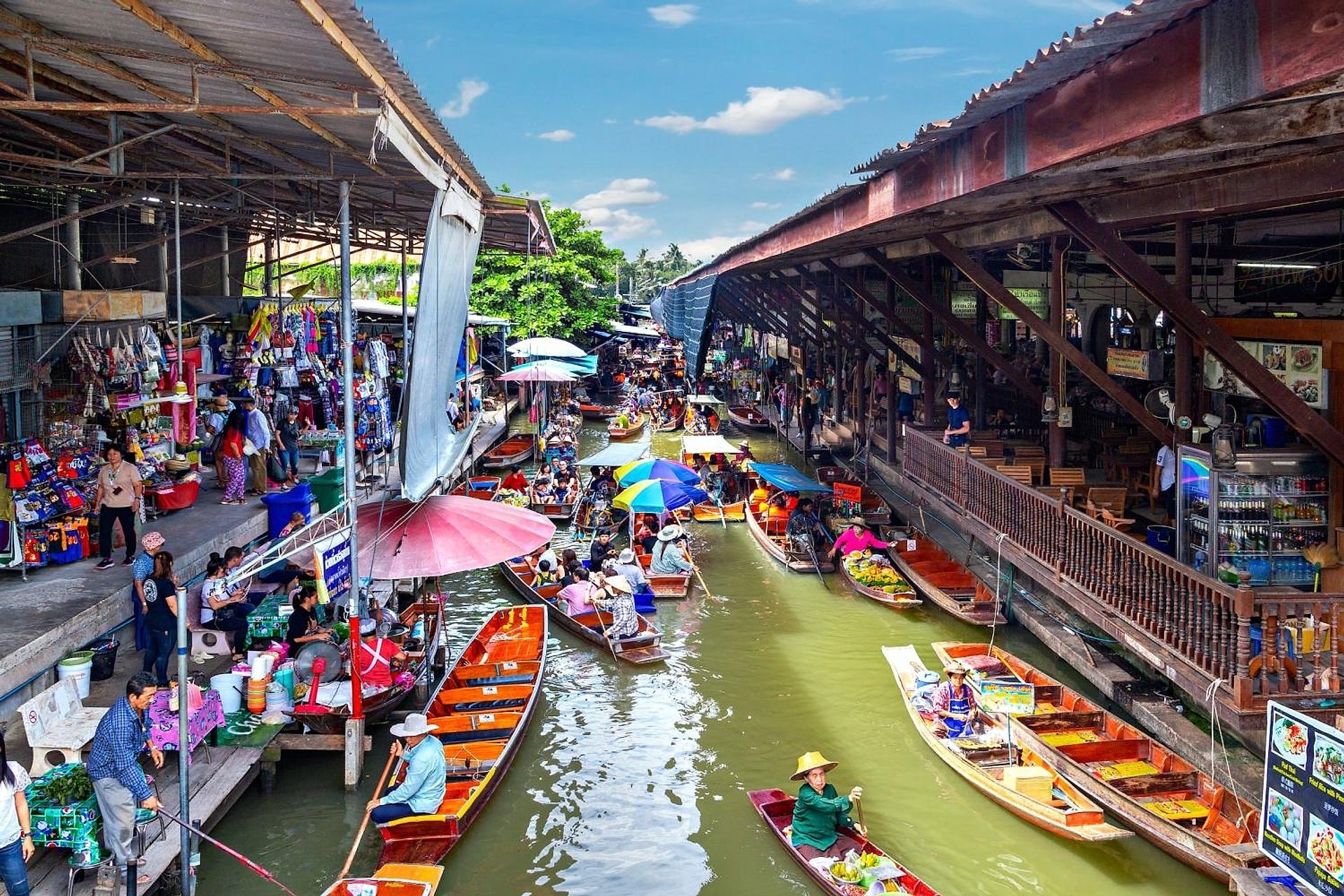 Mercado flotante Damnoen Saduak - Imagen 1