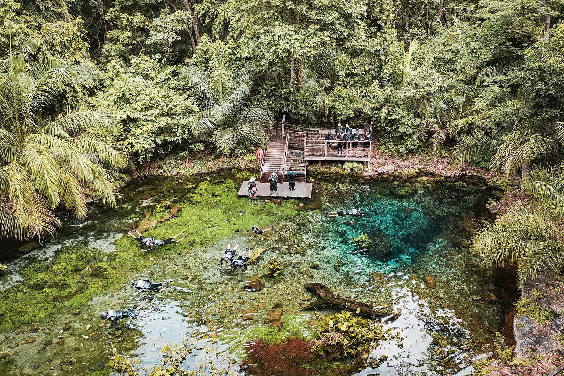 Flotando en la fuente azul - Imagen 1