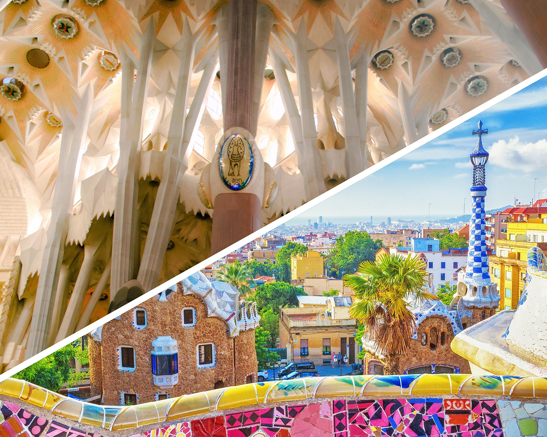 Sagrada Familia y Güell con acceso a torre - Imagen 1