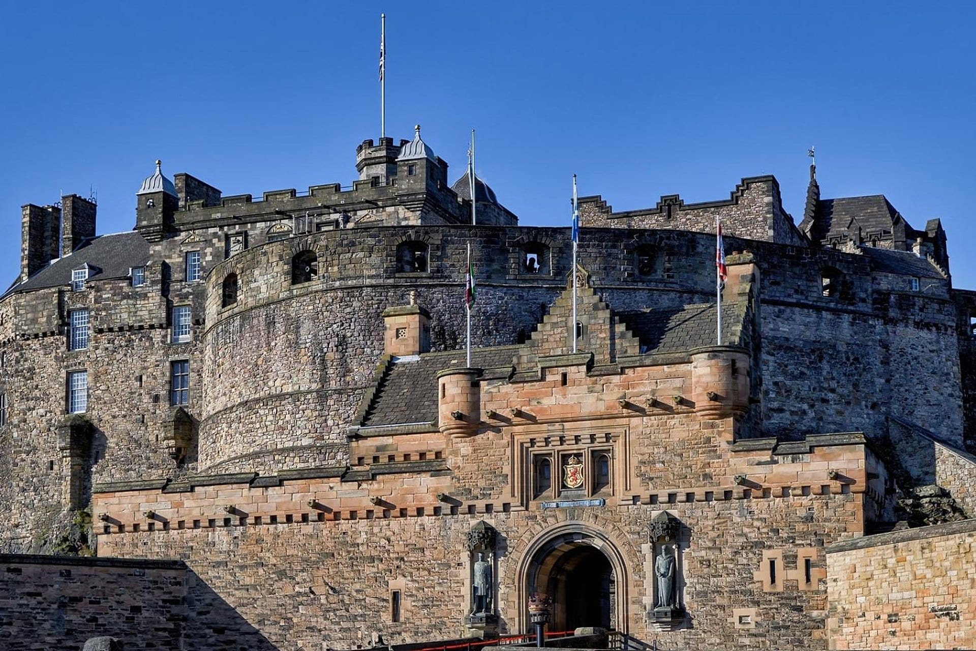 Castillo de Edimburgo con entrada