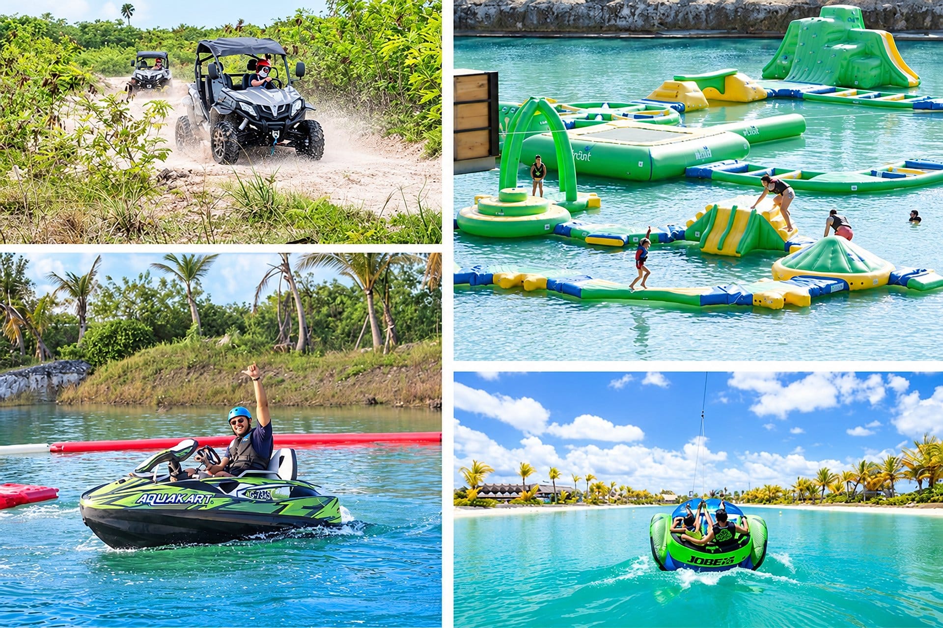 Moto acuática extrema, buggy y kart acuático